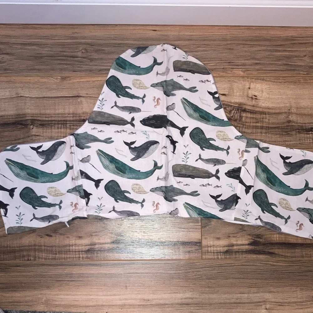 #165. 🆕 NWOT - Yeah Baby Goods - Ocean Print High Chair Cushion Cover